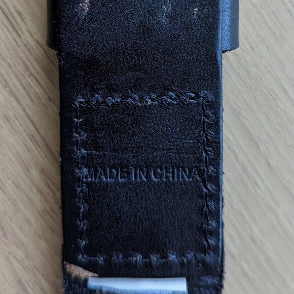 Very Dark Brown Fossil Braided Unisex Leather Belt - Picture 4 of 8